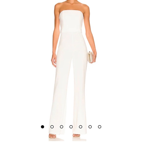 Alice + Olivia Lavera jumpsuit in off white